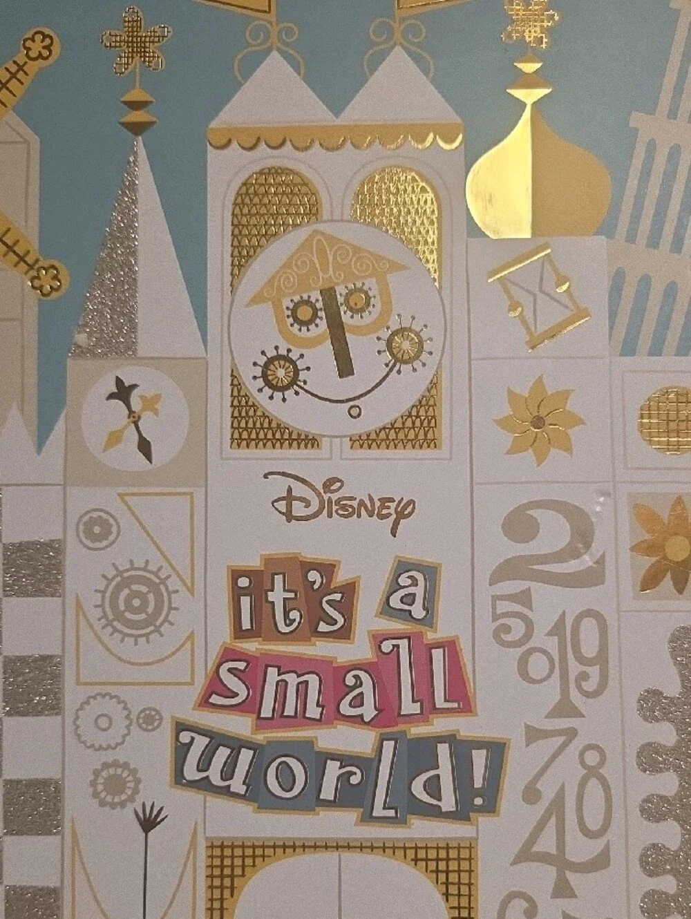 Disney It's a Small World Board Game – Blue & Gold Accents